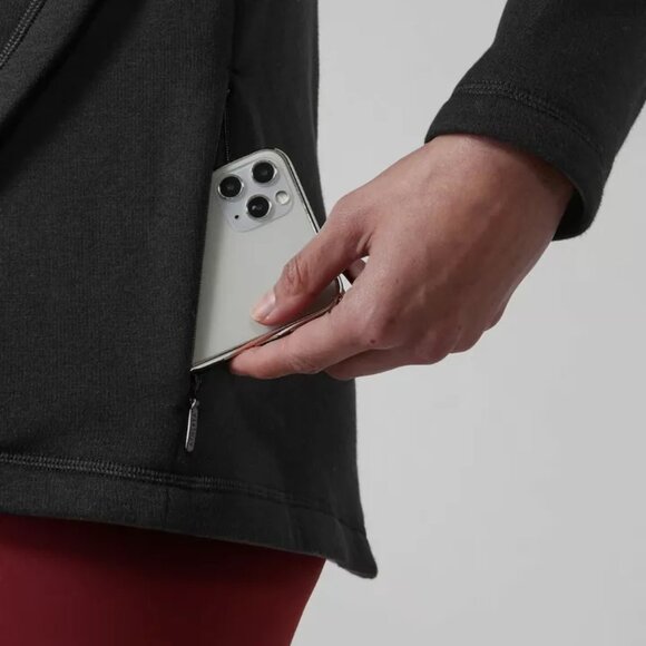 EUC - Athleta Cozy Karma Asym Pullover - Black - Picture 9 of 15